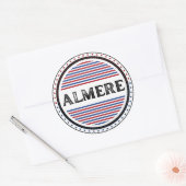 Almere City Pride Embleem – Nederlandse identiteit Ronde Sticker (Envelop)