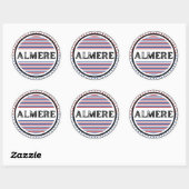 Almere City Pride Embleem – Nederlandse identiteit Ronde Sticker (Vel)