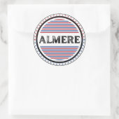 Almere City Pride Embleem – Nederlandse identiteit Ronde Sticker (Tas)