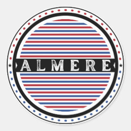 Almere City Pride Emblem – Dutch Identity Ronde Sticker