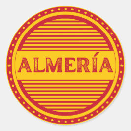 Almería City Pride Embleem – Spaanse identiteit Ronde Sticker