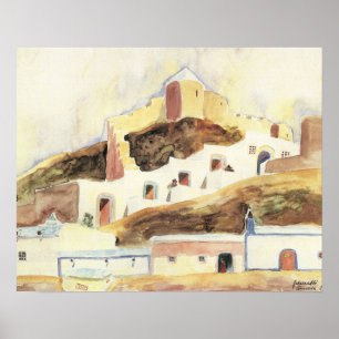 Almeria door Walter Gramatte, Vintage Expressionis Poster
