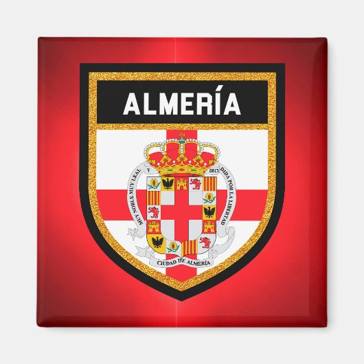 Almería Flag Magneet (Voorkant)