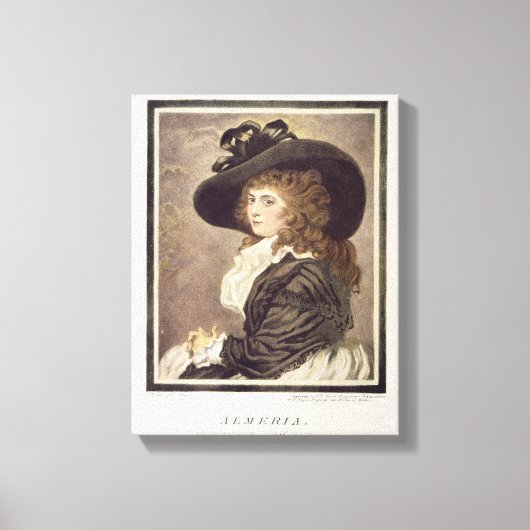 Almeria, gegraveerd en gepolijst door John Raphael Canvas Afdruk (Voorkant)