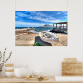 Almería, La Isleta Del Moro | Mar Mediterráneo Poster (Keuken)