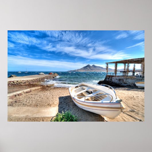 Almería, La Isleta Del Moro | Mar Mediterráneo Poster (Voorkant)