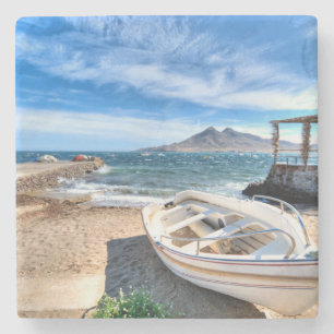 Almería, La Isleta Del Moro   Mar Mediterráneo Stenen Onderzetter