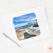 Almería, La Isleta Del Moro | Mar Mediterráneo Vierkante Sticker (Envelop)