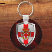 Almería Metallic Emblem Sleutelhanger (Voorkant)