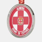 Almería Round Emblem Metalen Ornament (Links)