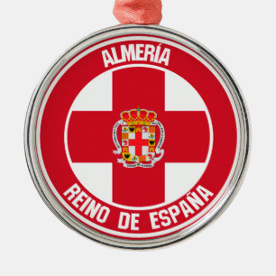 Almería Round Emblem Metalen Ornament