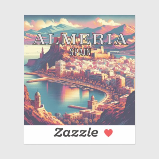Almeria Spanje 3 inch Vinyl Sticker (Vel)