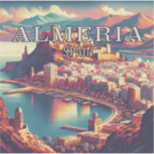 Almeria Spanje 3 inch Vinyl Sticker (Voorkant)
