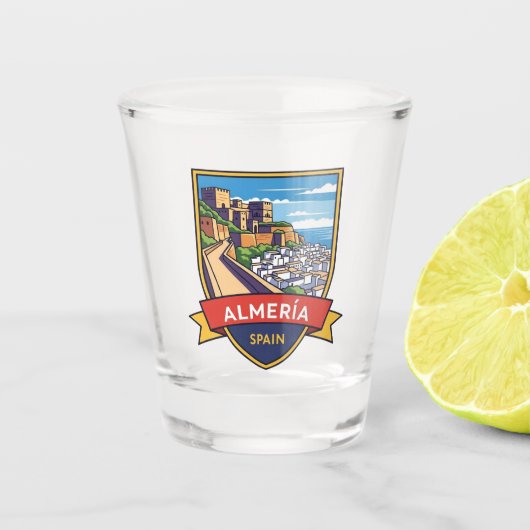 Almeria Spanje Alcazaba Reis Shotglas Shot Glas (Voorkant)