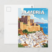 Almeria Spanje Alcazabar Reizen Briefkaart (Voorkant / Achterkant)
