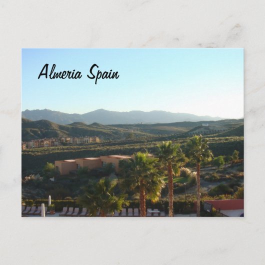 Almeria Spanje Briefkaart (Voorkant)