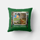 Almofada 40,6 cm x 40,6 cm Decore - Pantanal Kussen (Achterkant)