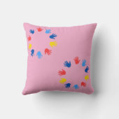 Almofada 40,6 cm x 40,6 cm Mãos Kussen (Achterkant)