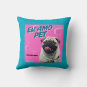 Almofada 40,6 cm x 40,6 cm Pet Azul Claro Kussen (Achterkant)