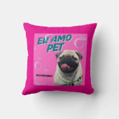 Almofada 40,6 cm x 40,6 cm Pet Pink Kussen (Achterkant)