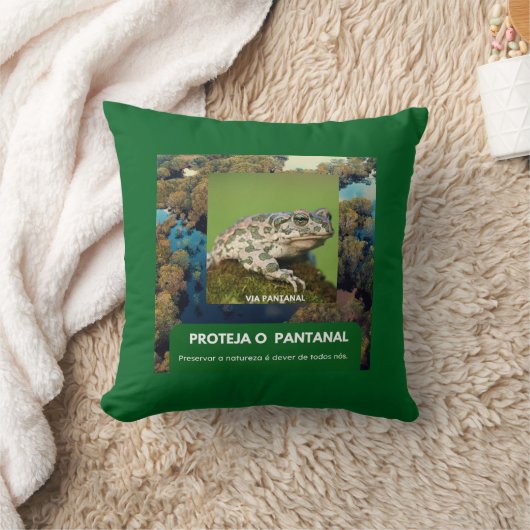 Almofada 40,6 cm x 40,6 cm Sapo Kussen (Deken)