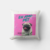 Almofada 40,6 cm x 40,6 cm Via Pantanal Pet Rosa Kussen (Voorkant)