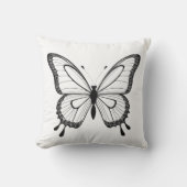 Almofada Branca Borboleta Kussen (Voorkant)