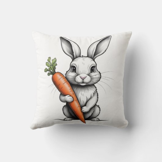 Almofada Coelho com Cenoura Kussen (Achterkant)