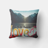 Almofada com estampa comemorativa, namorados kussen (Achterkant)