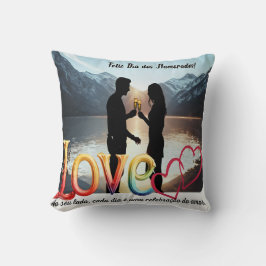 Almofada com estampa comemorativa, namorados kussen