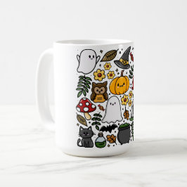 Almofada com estampa fofa de Halloween Koffiemok