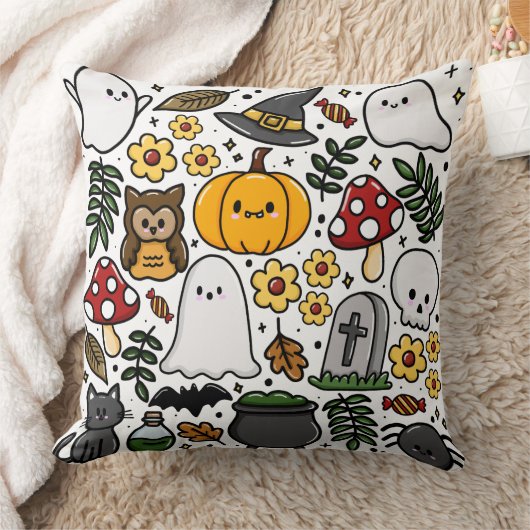 Almofada com estampa fofa de Halloween Kussen (Deken)