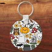 Almofada com estampa fofa de Halloween Sleutelhanger (Voorkant)