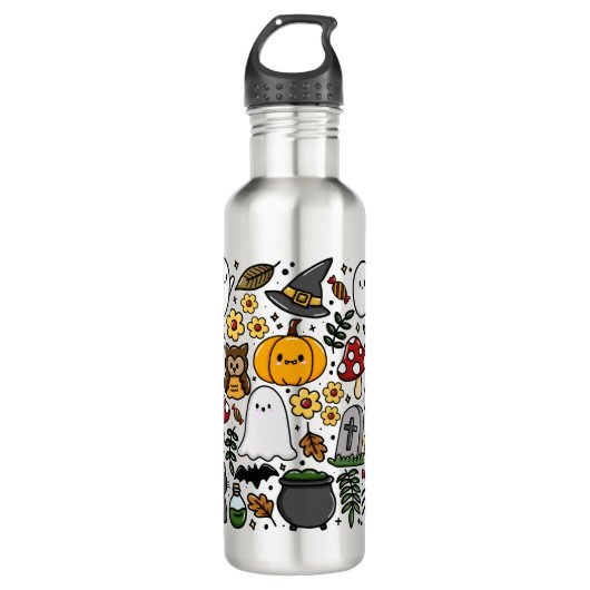 Almofada com estampa fofa de Halloween Waterfles (Voorkant)