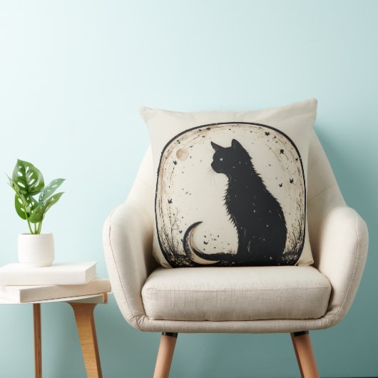 Almofada com gato kussen (Stoel)