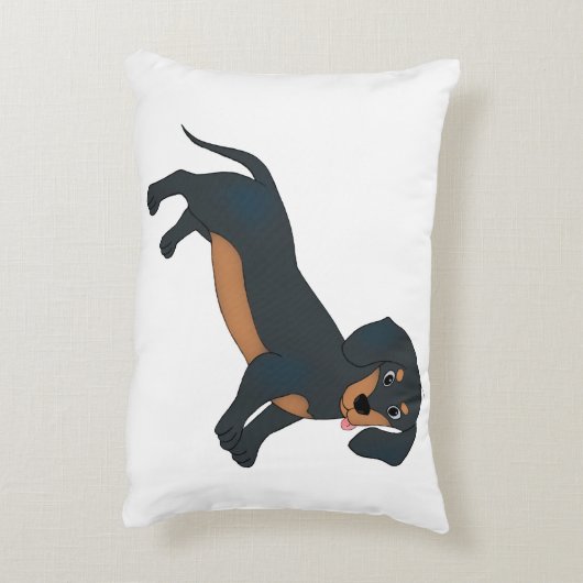 Almofada Dachshund Accent Kussen (Achterkant (Verticaal))