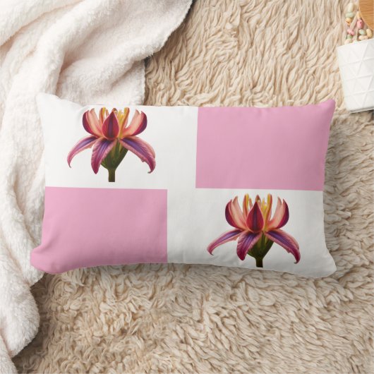 Almofada de Lombar 33 x 53,34 cm Flor Kussen (Deken)