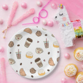 Almofada decorativa coffee lovers  papieren bordje (Feest)