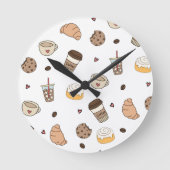 Almofada decorativa coffee lovers  ronde klok (Voorkant)