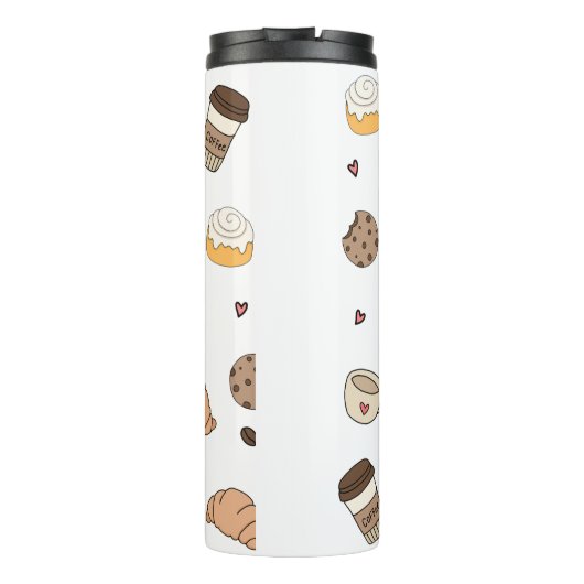 Almofada decorativa coffee lovers thermosbeker (Achterkant)