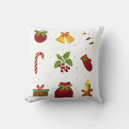 Almofada Delicada com Símbolos do Natal Kussen