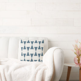Almofada – Estrutura A | Azul Ardósia & Off-White Kussen