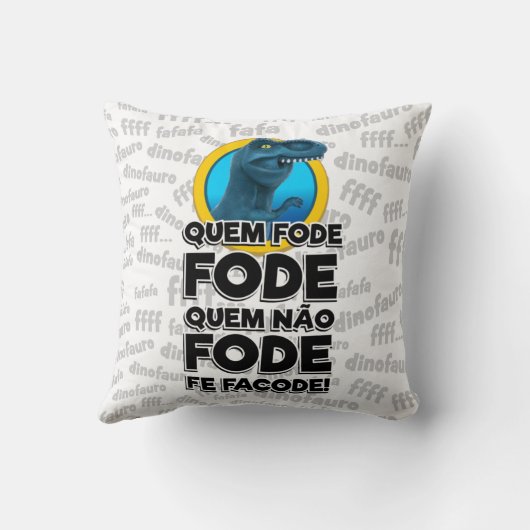 Almofada Fe Amo Dinofauro Kussen (Achterkant)
