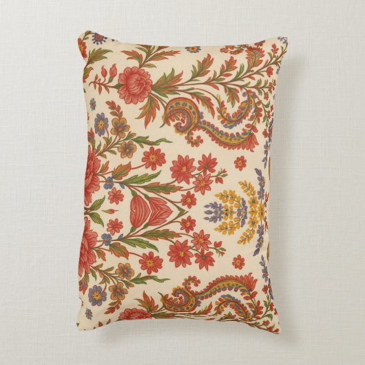 Almofada Flores de Zínnia em artes Accent Kussen (Achterkant (Verticaal))