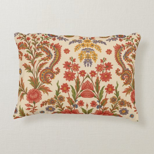 Almofada Flores de Zínnia em artes Accent Kussen (Achterkant)