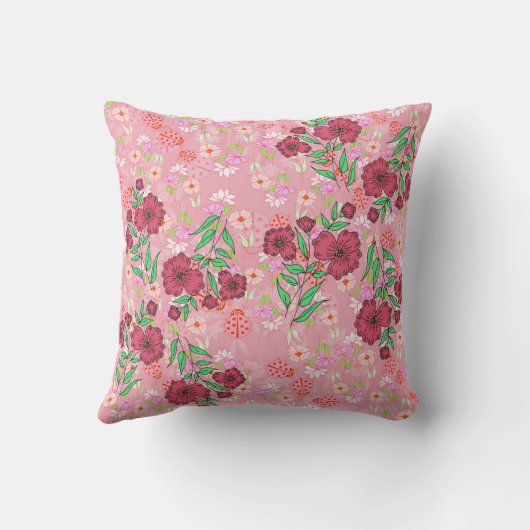 almofada flores e joaninhas kussen (Achterkant)