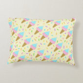 Almofada fofa com estampa contínua de sorvetes accent kussen (Achterkant)