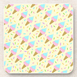 Almofada fofa com estampa contínua de sorvetes bier onderzetter