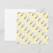 Almofada fofa com estampa contínua de sorvetes kaart (Voorkant / Achterkant)