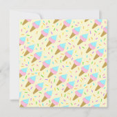 Almofada fofa com estampa contínua de sorvetes kaart (Voorkant)